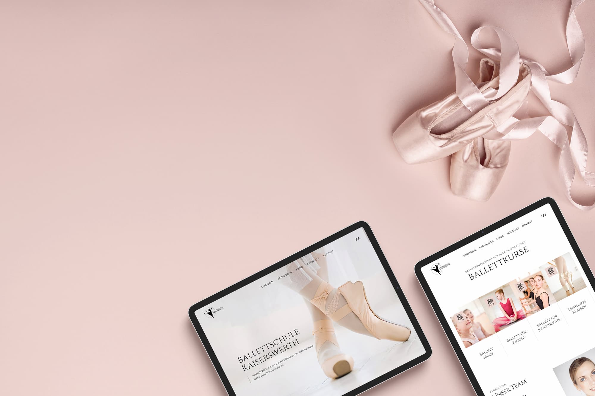 Webdesign für Ballettschule Kaiserswerth in Düsseldorf
