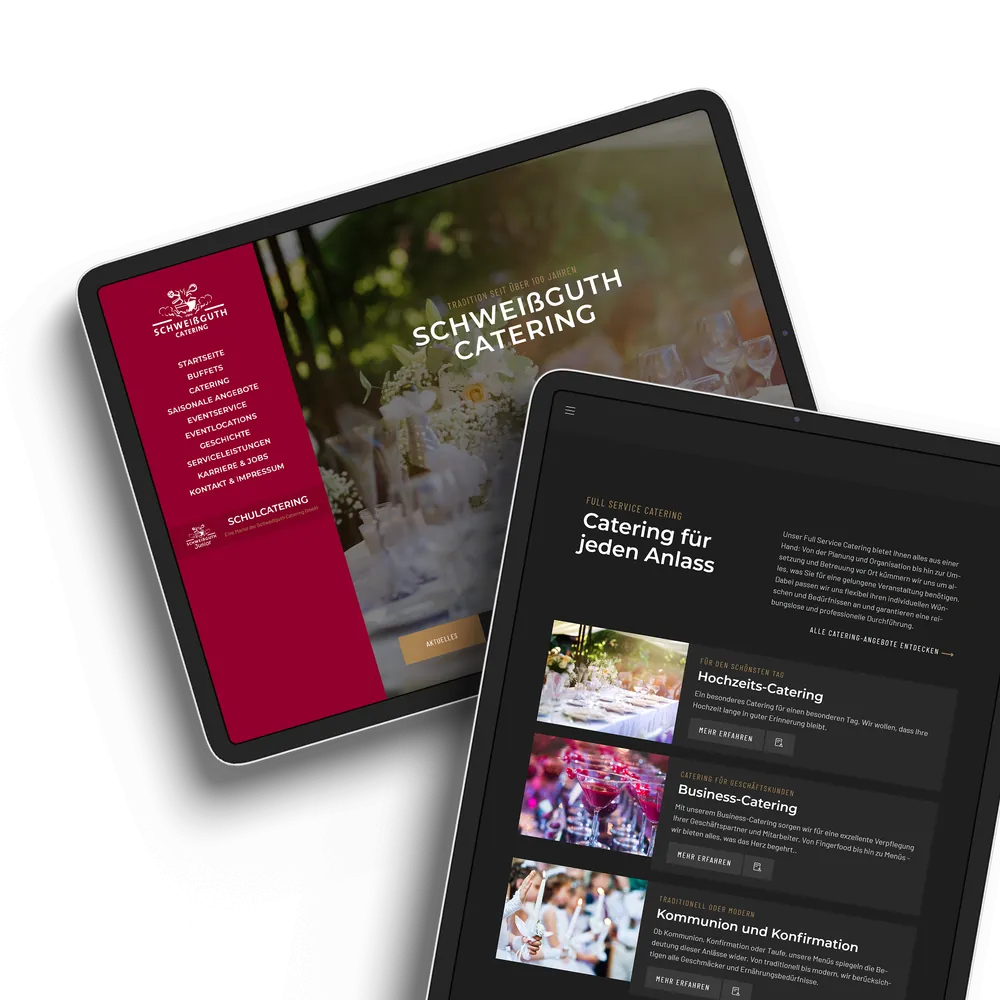 Webdesign für Catering