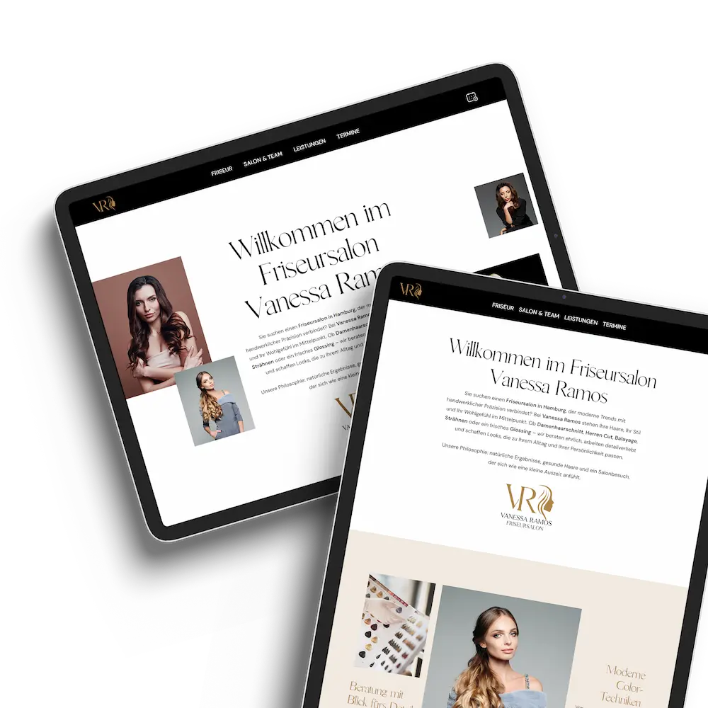 Webdesign für Friseure und Kosmetikstudios