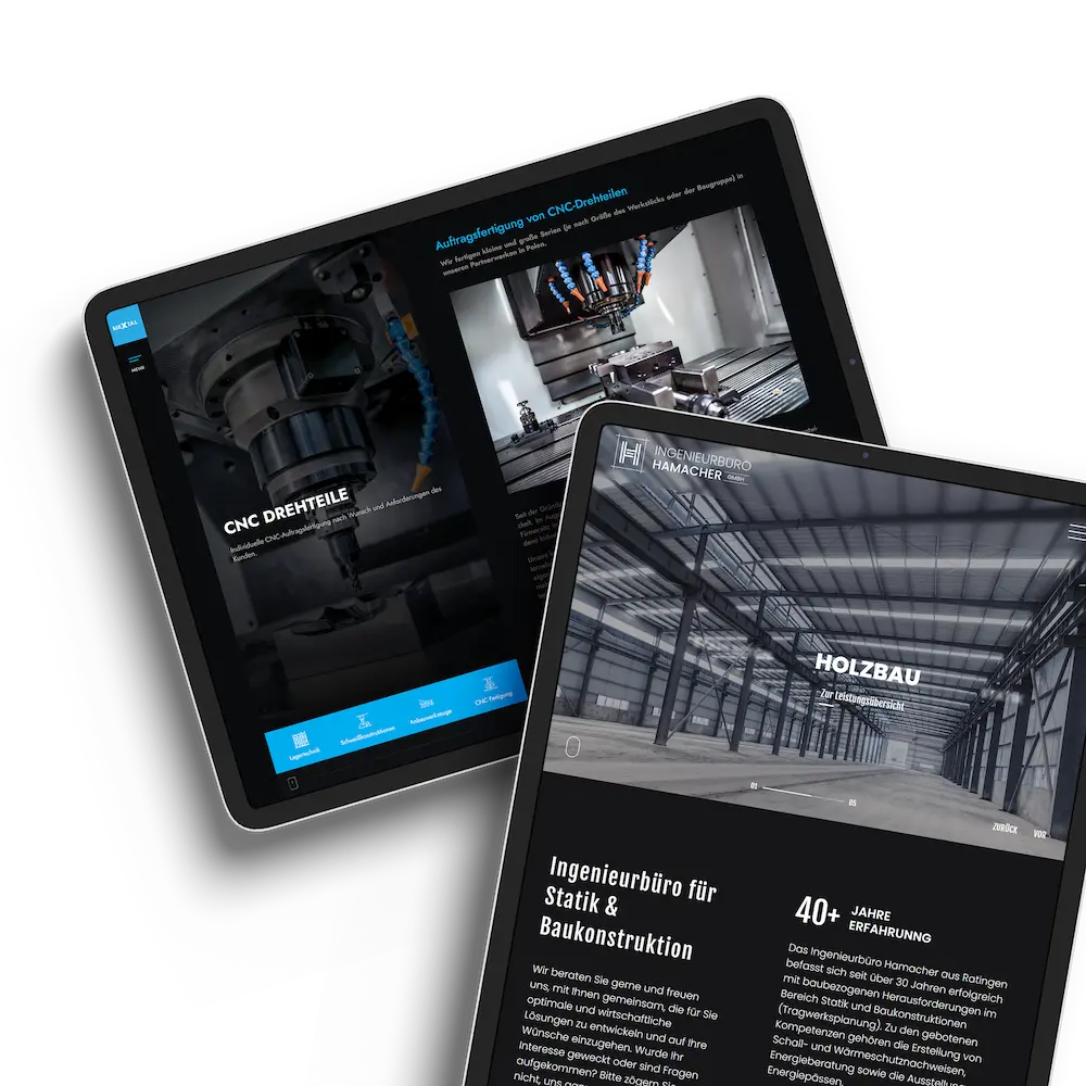 Webdesign für Industrie und Handwerk