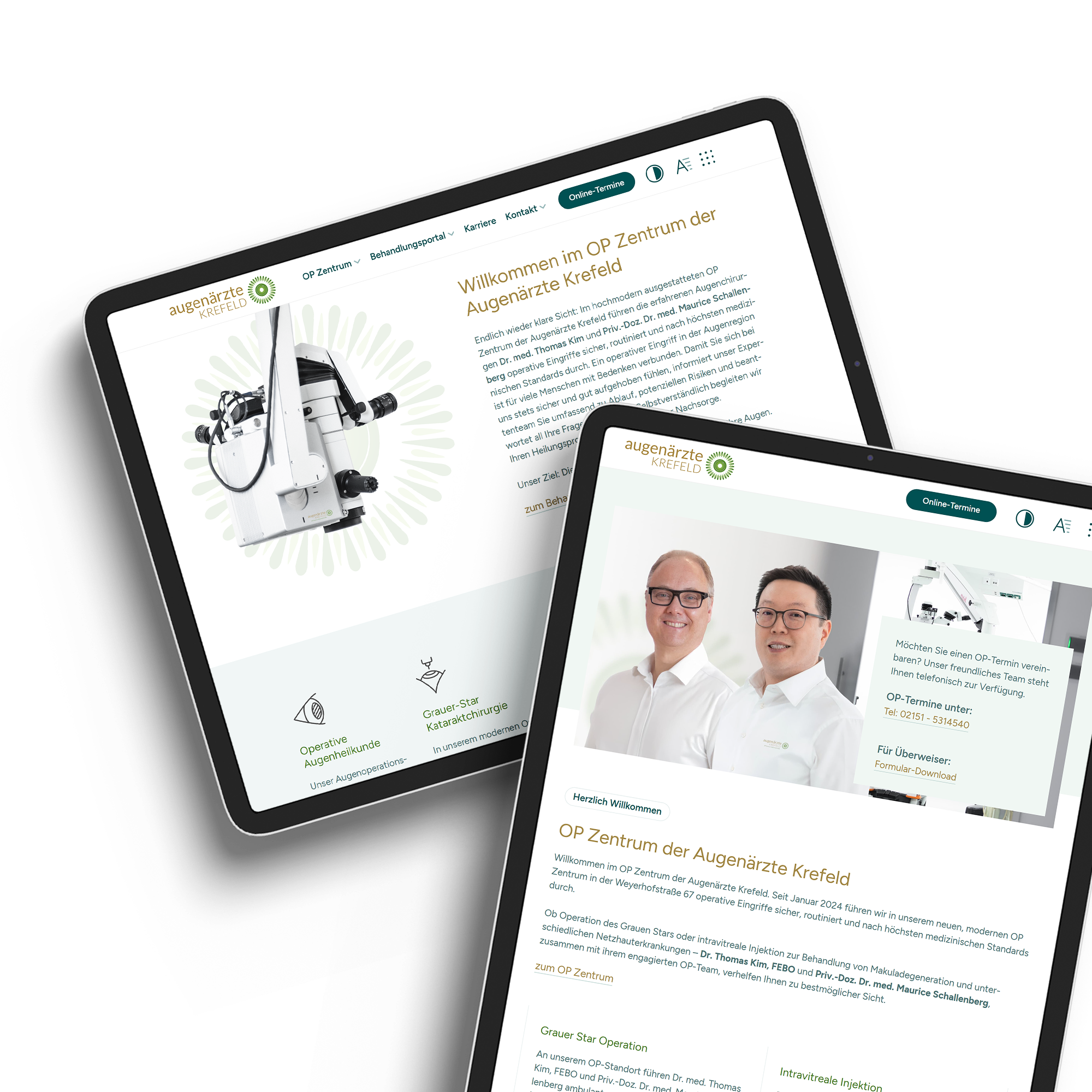 Webdesign für Kliniken und Operationszentren