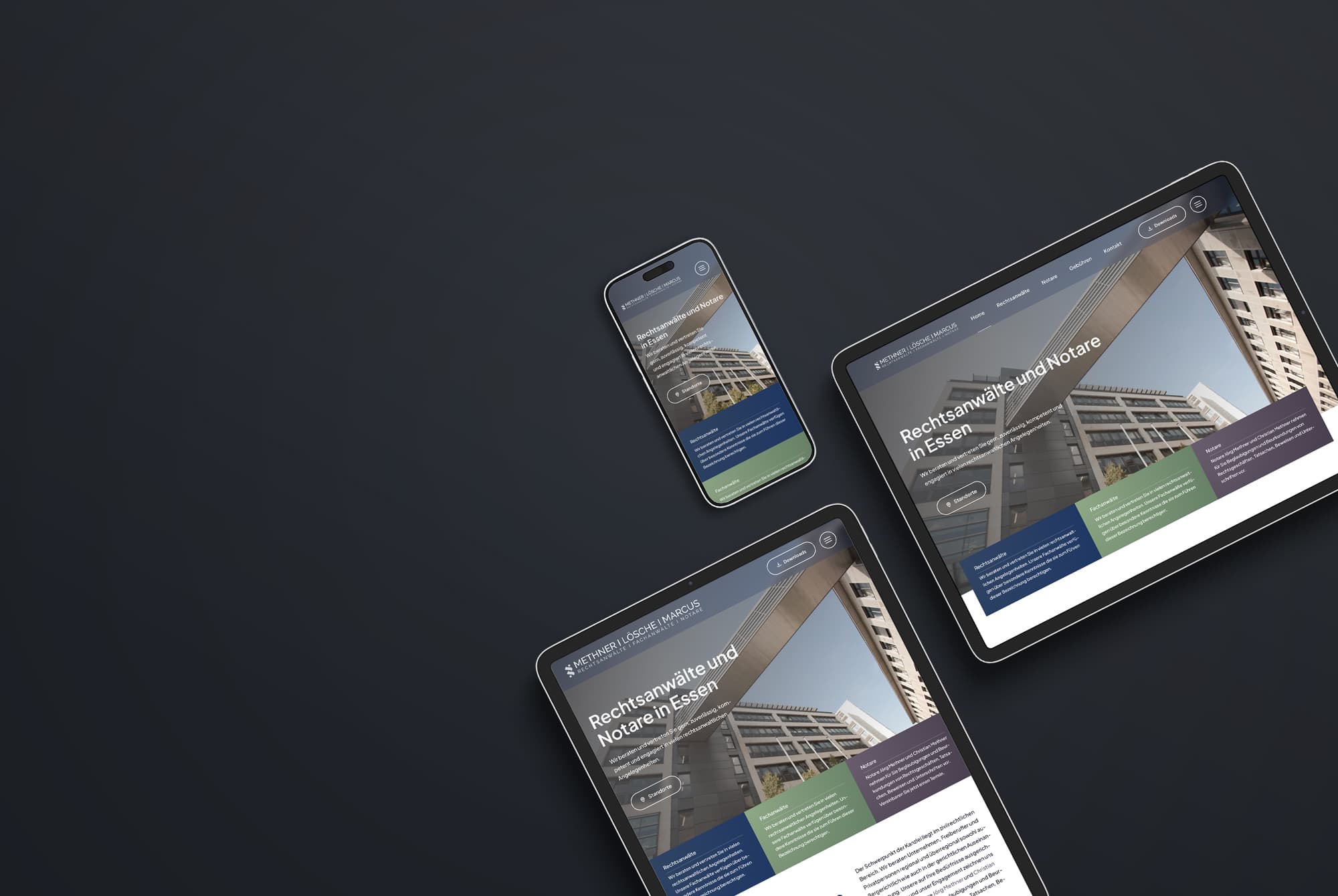 Webdesign für Anwaltskanzlei in Essen