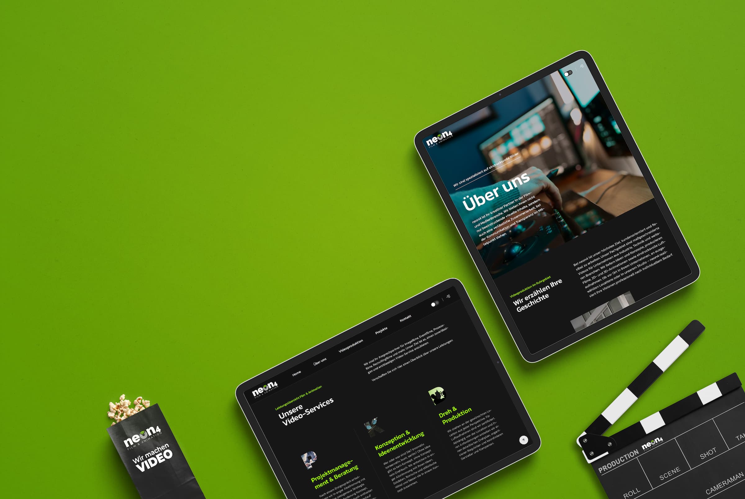 Webdesign-Referenz Videobranche